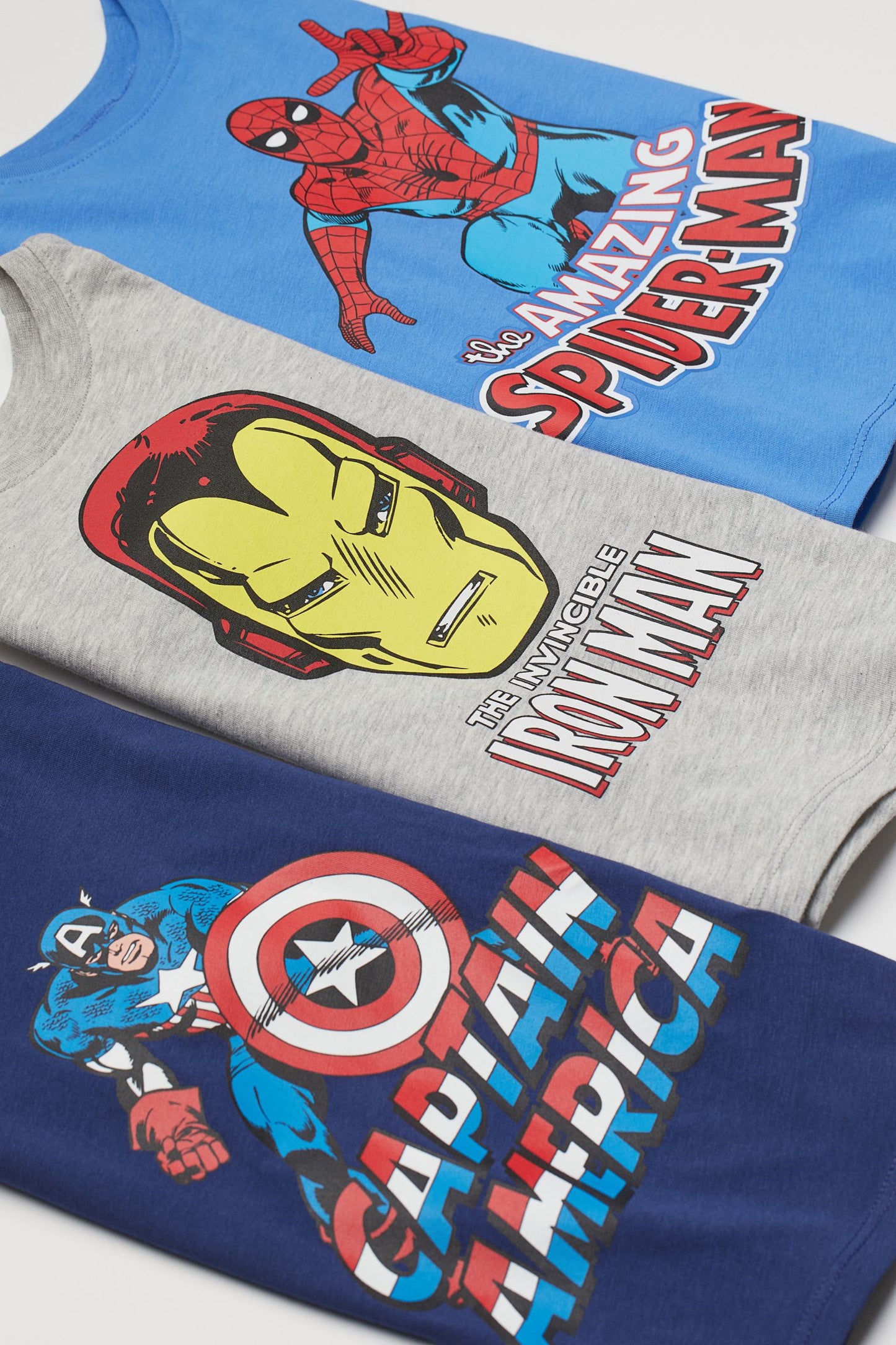 Set 3 Camisas Spiderman  H&M Marvel