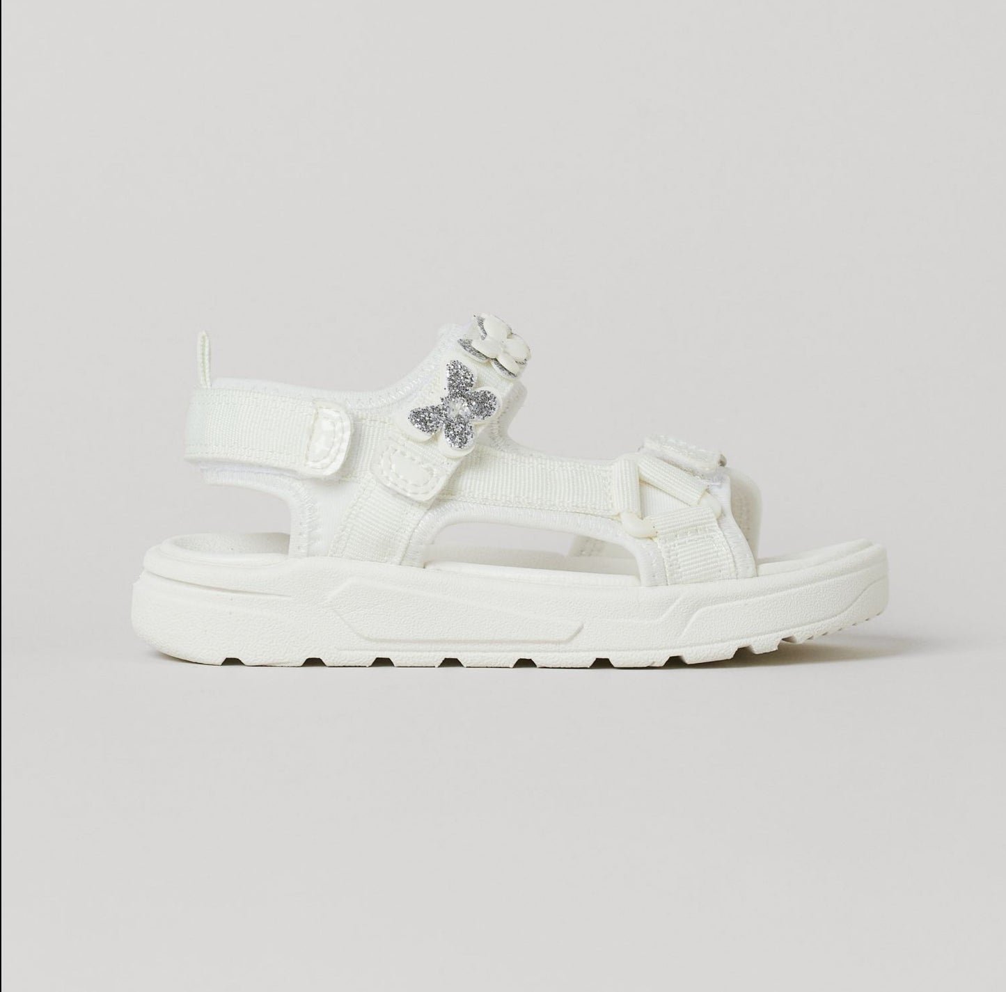 Sandalias H&M niña mariposa blancas