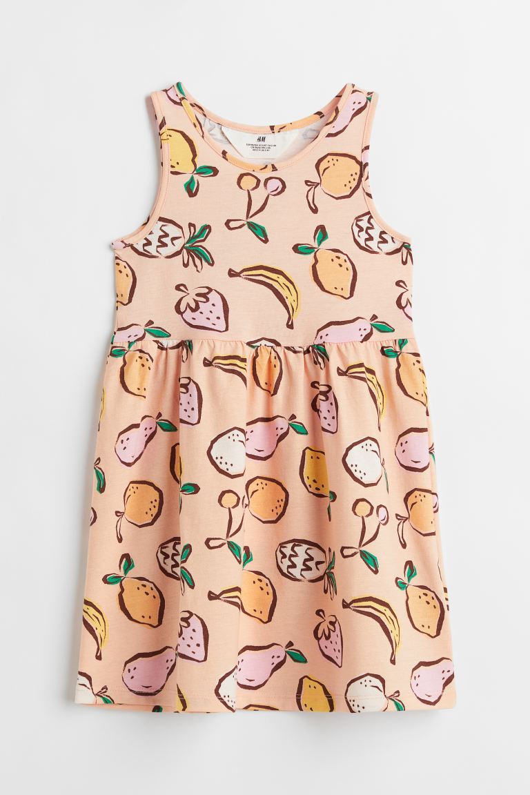 Vestido H&M niña frutas salmon