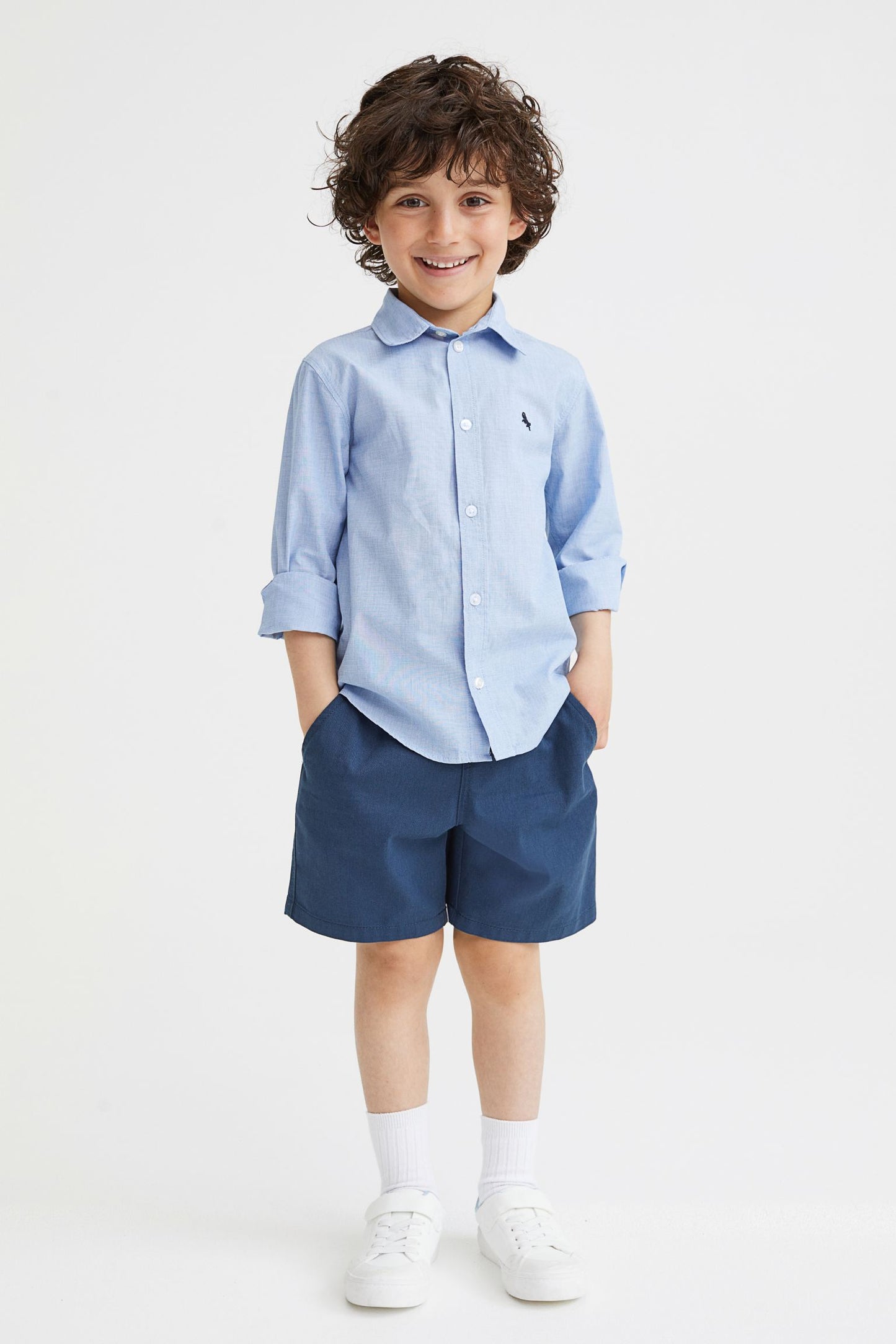 Camisa azul niño H&M formal manga larga