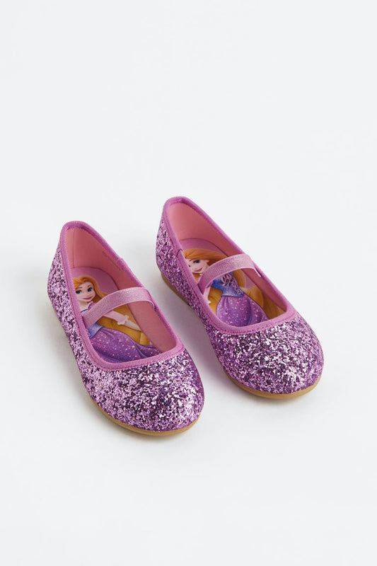 Zapatillas moradas Rapunzel Disney H&M niña