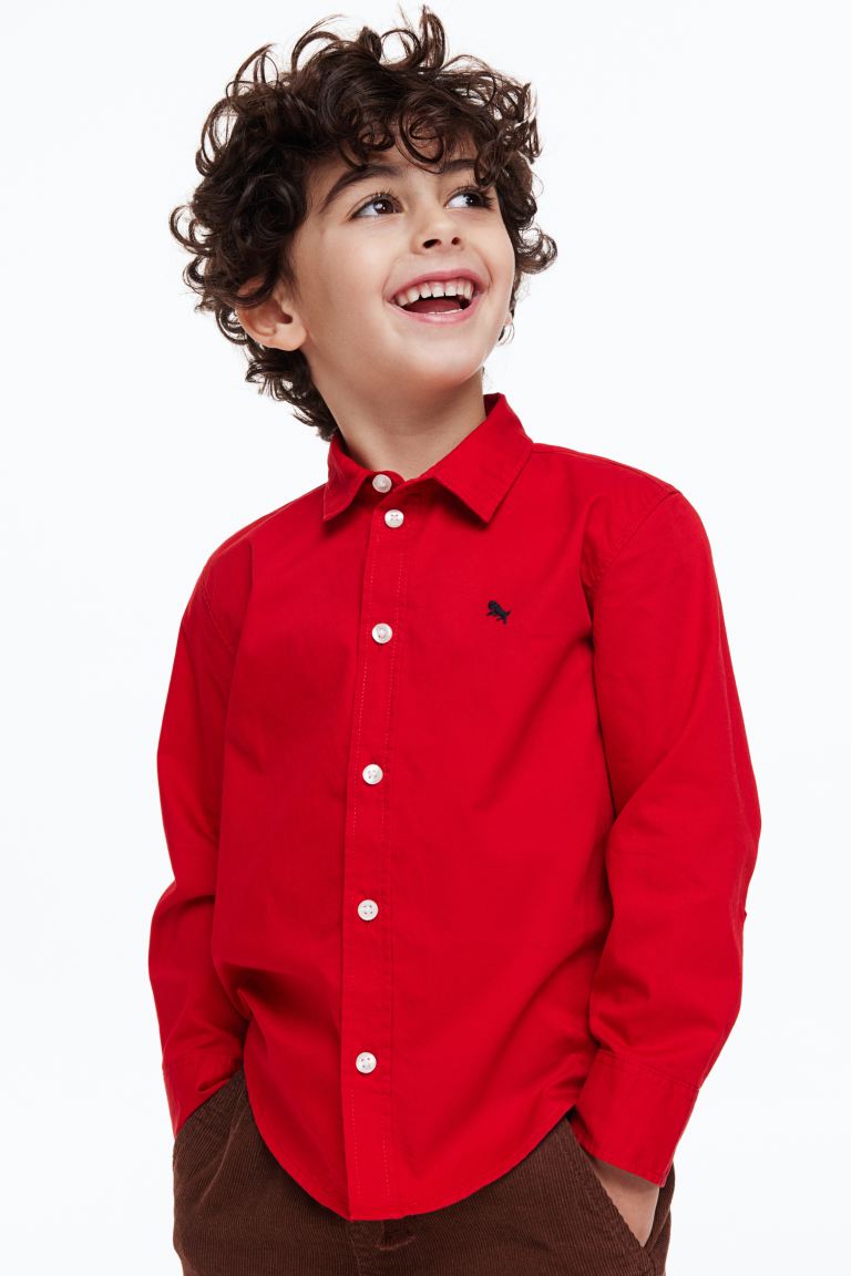 Camisa roja nino H M formal Kima Shop HN