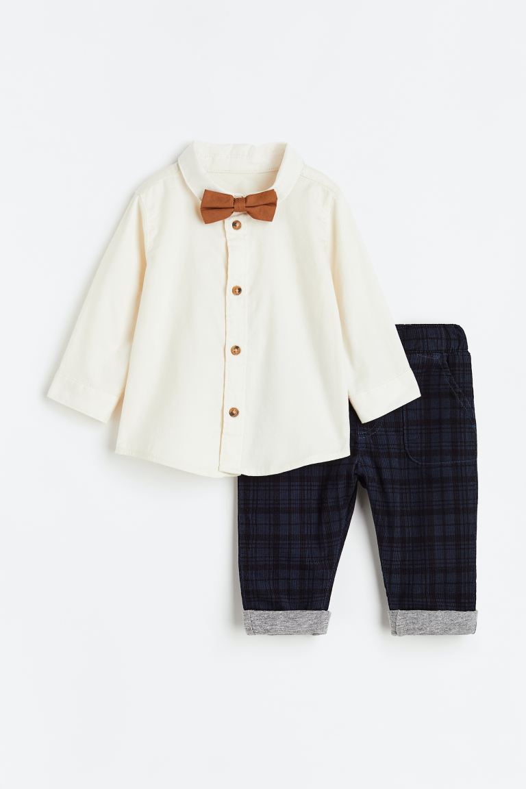 set 3 piezas formal corbatin H&M niño