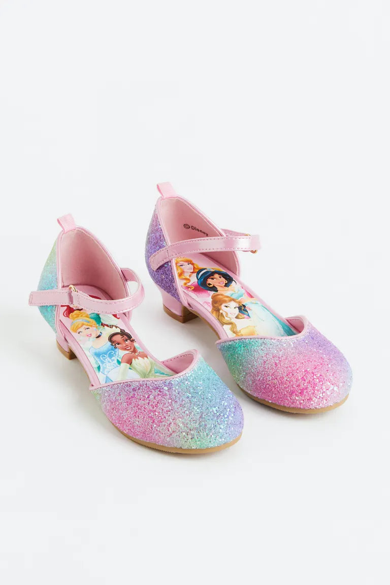 Zapatillas con tacon colores princesas H&M niña