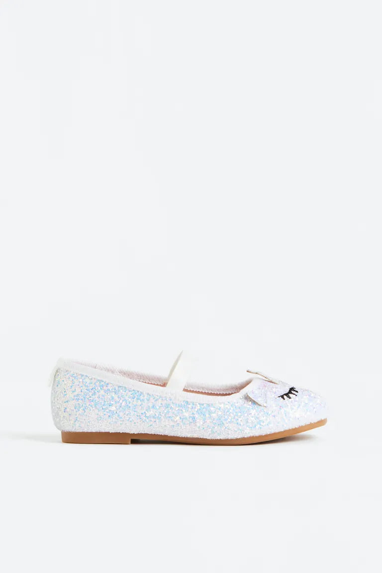 Zapatillas blancas unicornio H&M niña