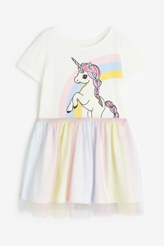 Vestido niña unicornio tutu H&M