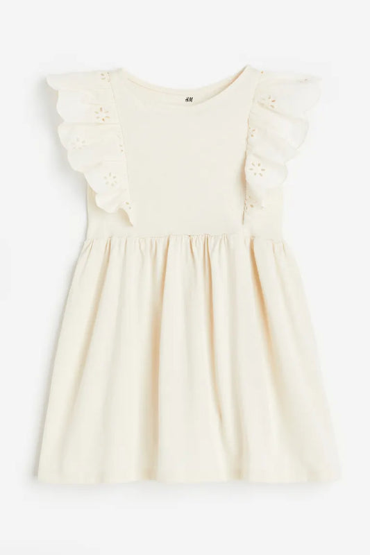 Vestido blanco niña H&M revuelos 67112944