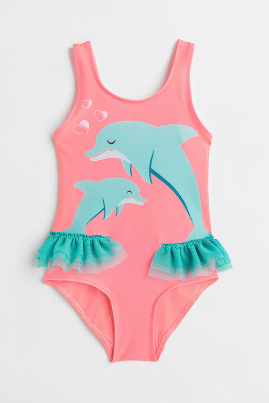 Traje de baño niña H&M delfin