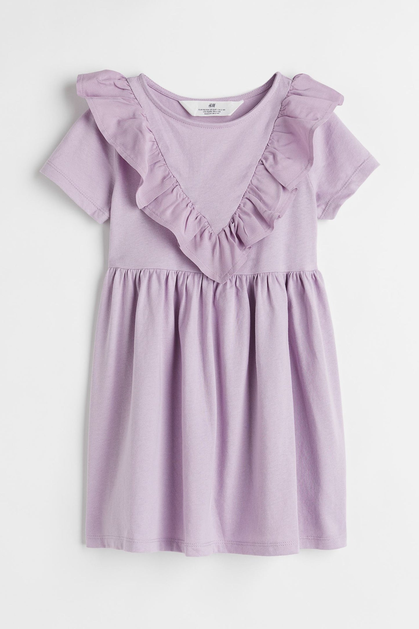 Vestido niña H&M algodón morado