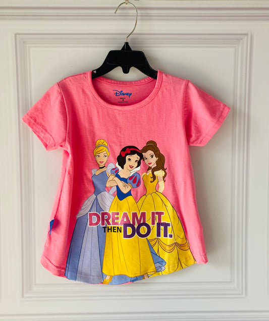 Camisa rosada princesas Disney niña