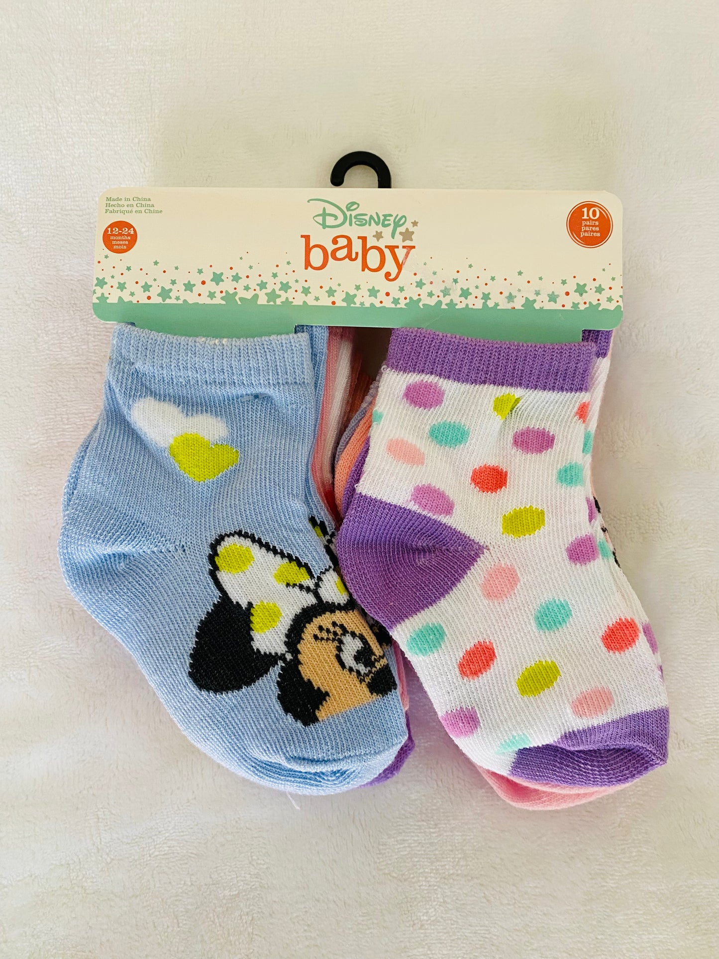 Set 10 pares minnie bebe niña Disney baby