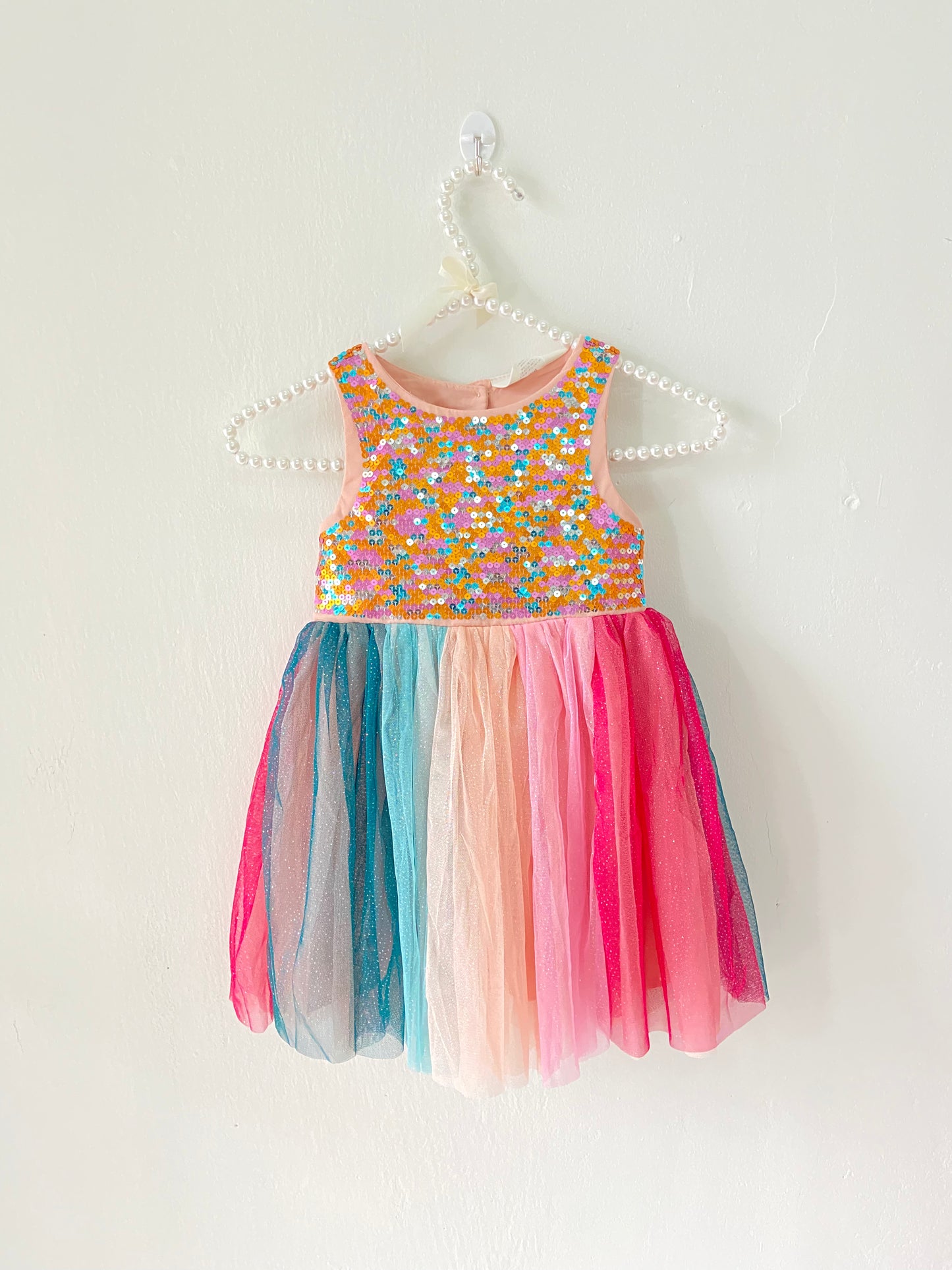 Vestido niña H&M lentejuelas tulle glitter