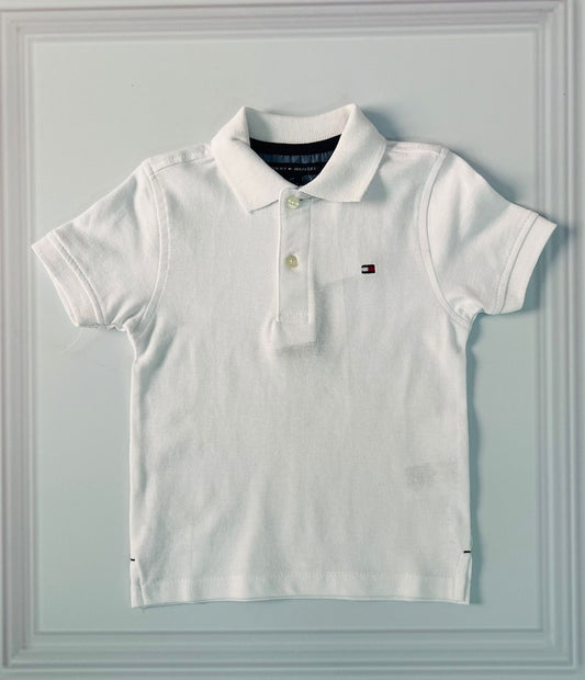 Camisa blanca Tommy Hilfiger polo niño