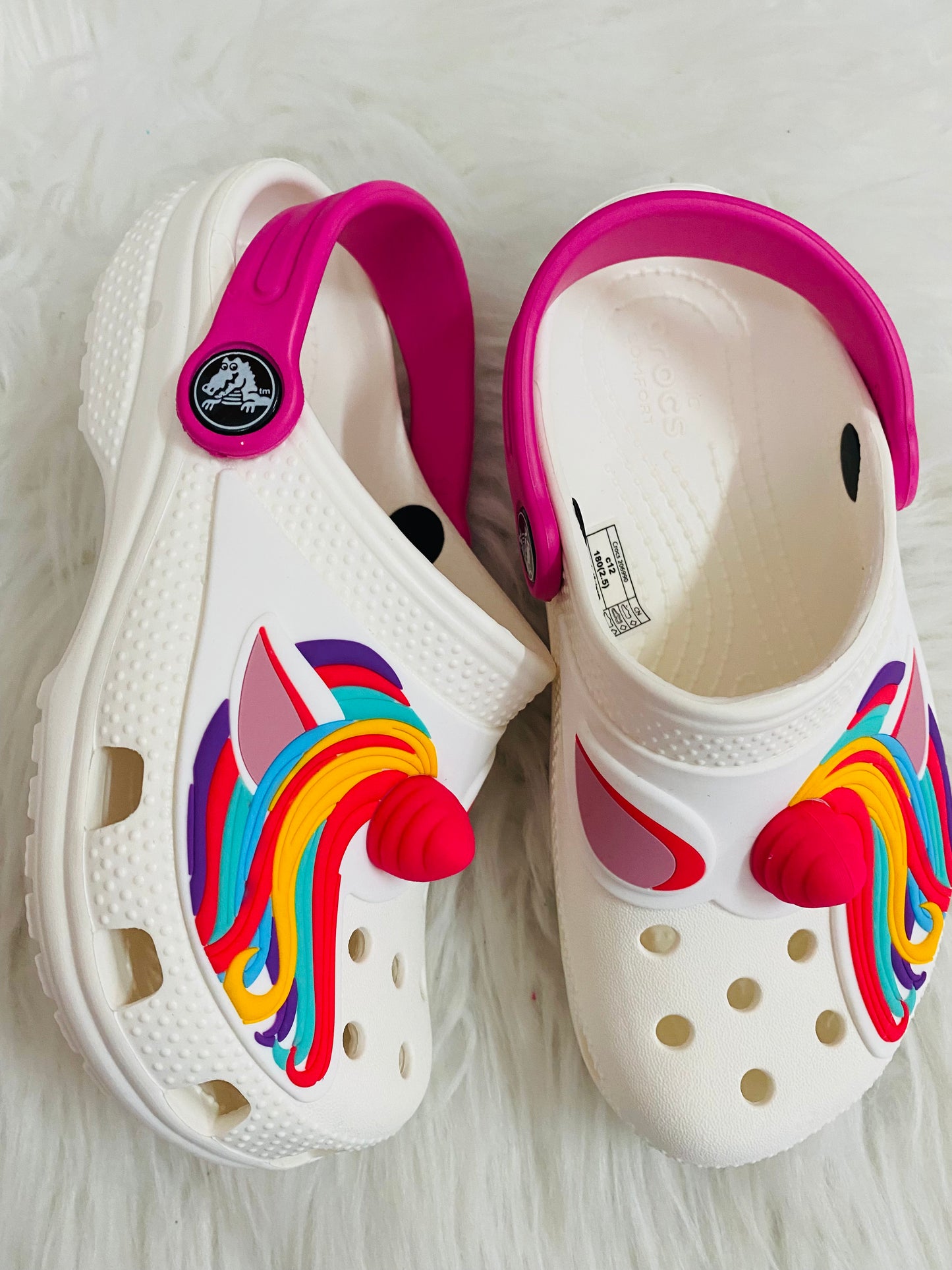 Crocs Unicornio blancas niña