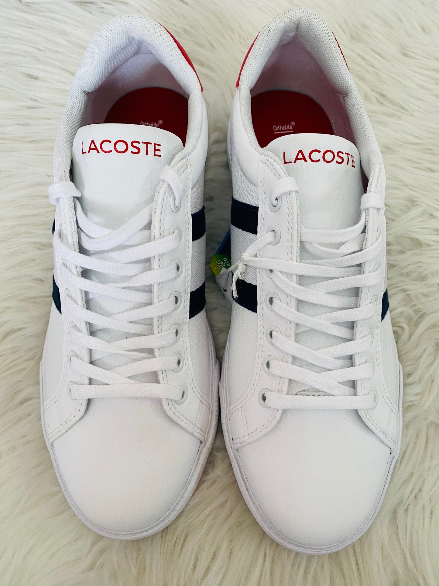 Tenis blancos Lacoste 100% autenticos unisex