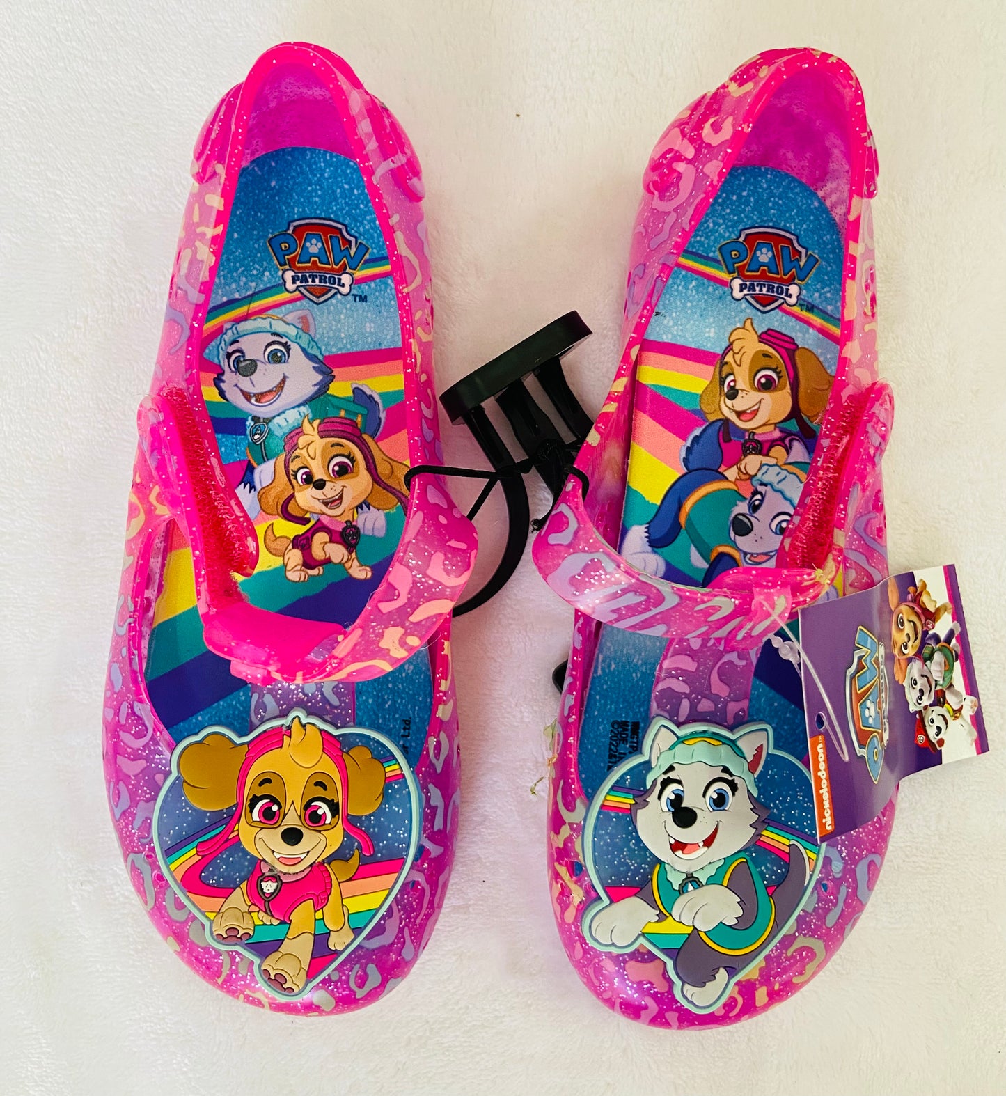 Sandalias Jelly paw patrol rosadas niña