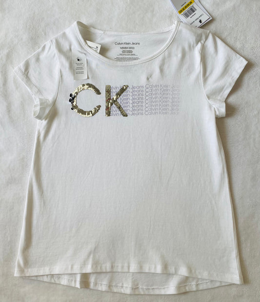 Camisa blanca Calvin Klein niña