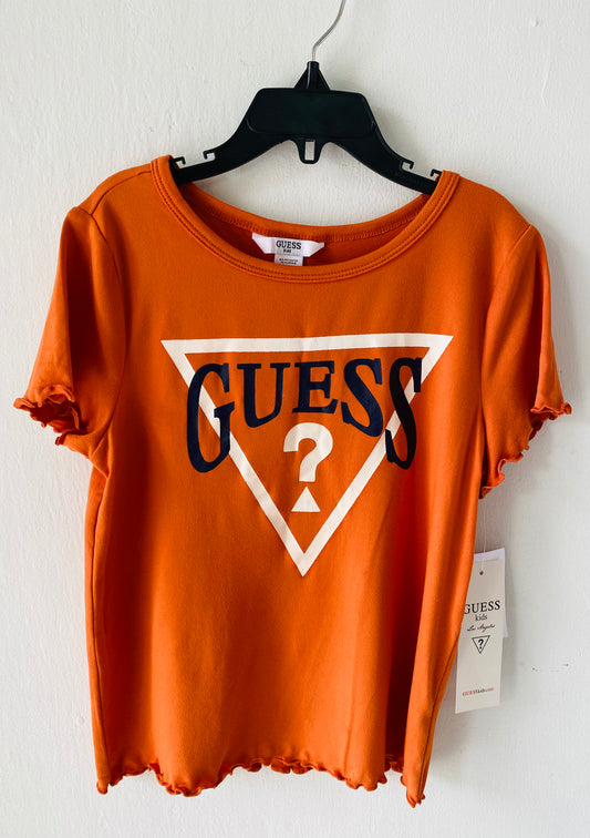 Camisa anaranjada Guess niña