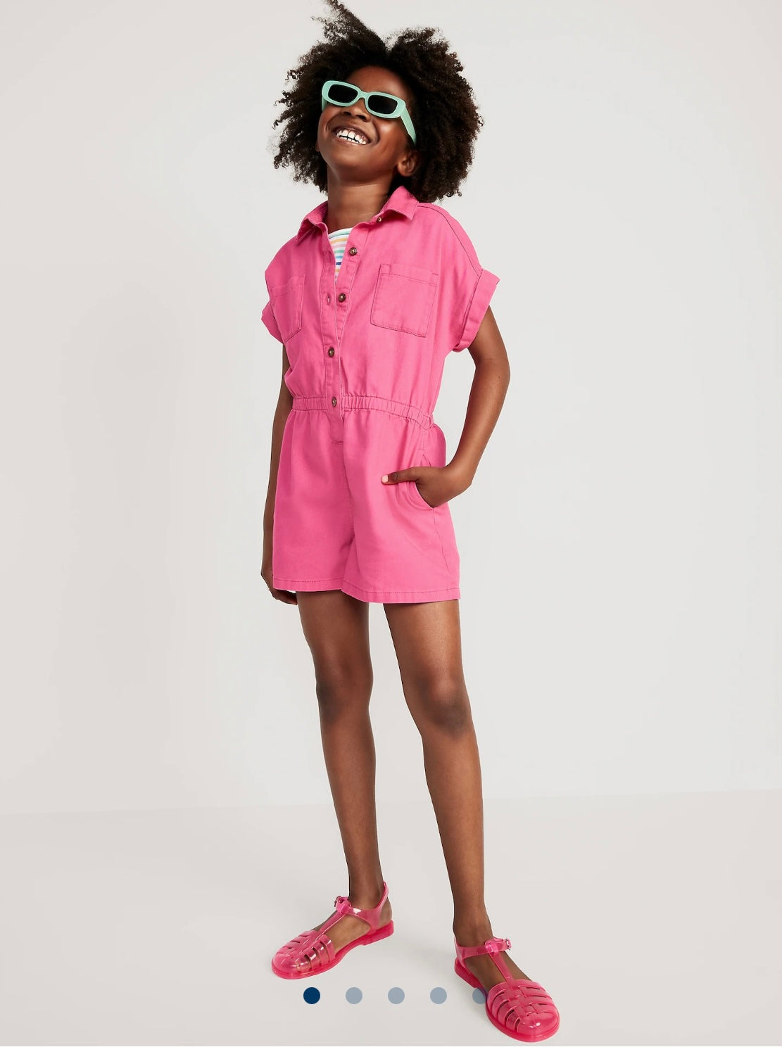 Romper Rosado Fucsia  Old navy niña