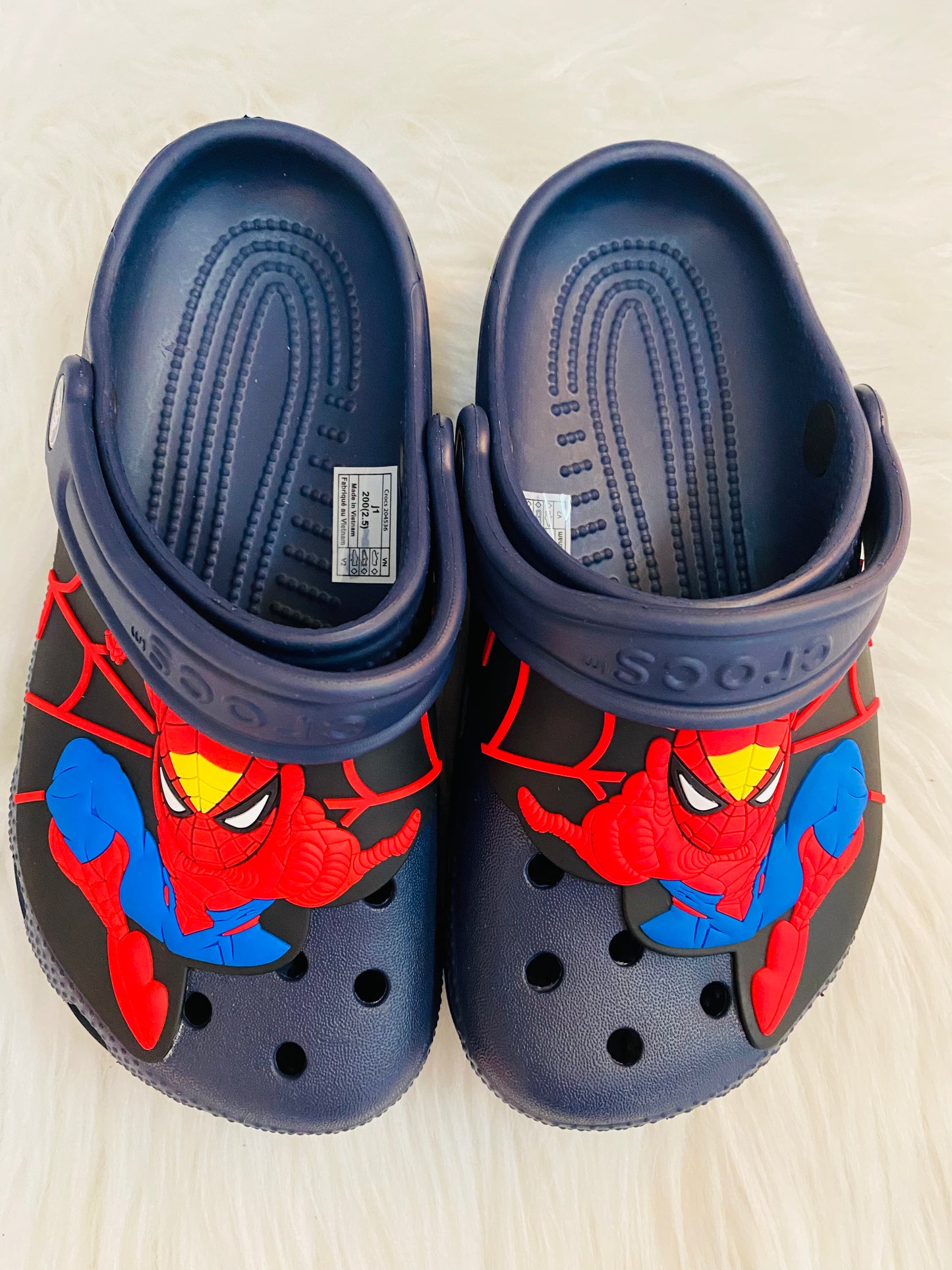 Spiderman crocs size discount 12