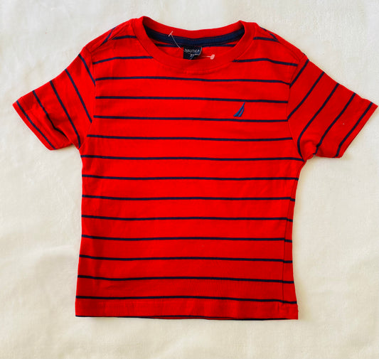 Camisa roja rayas Nautica niño