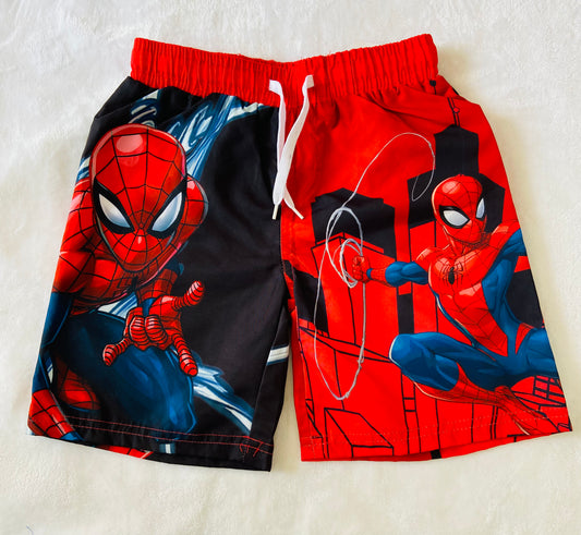 Calzoneta short traje de baño spiderman niño