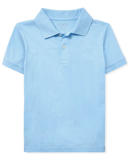 Camisa polo azul celeste childrens place