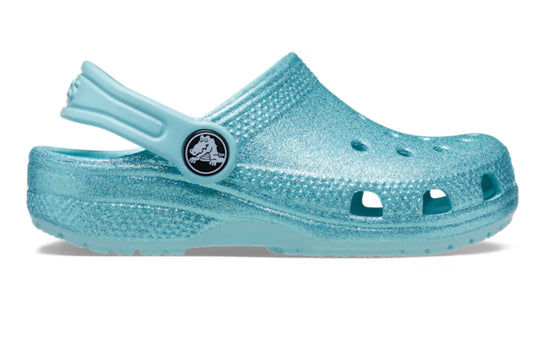 Crocs azul celeste glitter