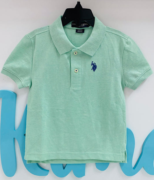 Camisa verde menta polo niño