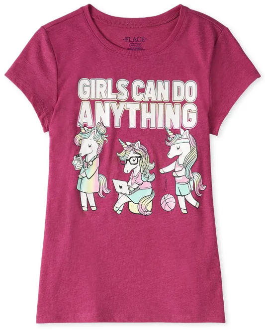 Camisa morada unicornio Children's Place niña 4-14