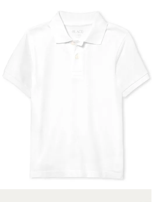 Camisa blanca polo childrens place niño