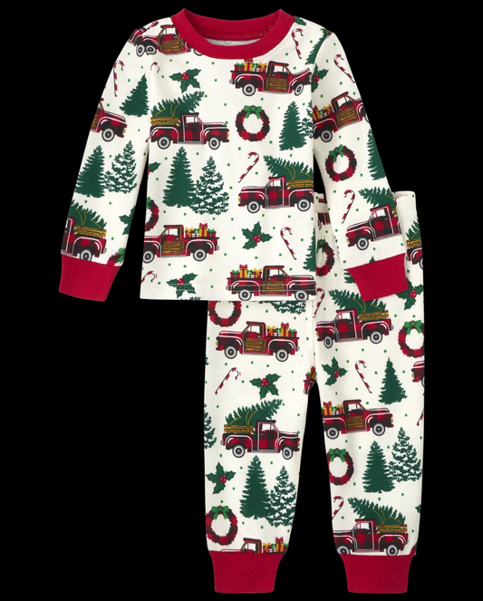 Set 2 piezas pijamas Childrens Place unisex niña niño navidad